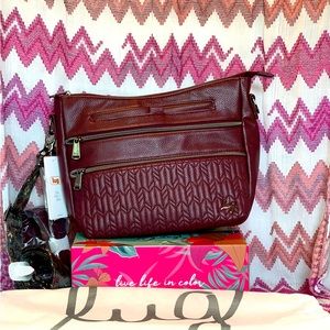 LUG SLIDER VL  WINE BURGUNDY NWT